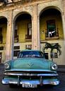 Green old-timer in Havana, Cuba by Jutta Klassen thumbnail