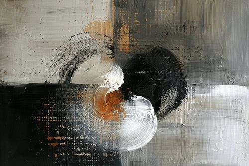 Modern abstract in wabi-sabi stijl