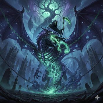 Der Geisterdrache des Sensenmanns