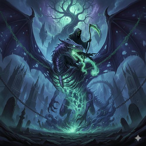 The ghost dragon of the Grim Reaper