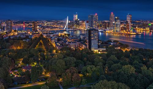 Rotterdam-Panorama | Kop van Zuid | Euromast von Rob de Voogd / zzapback