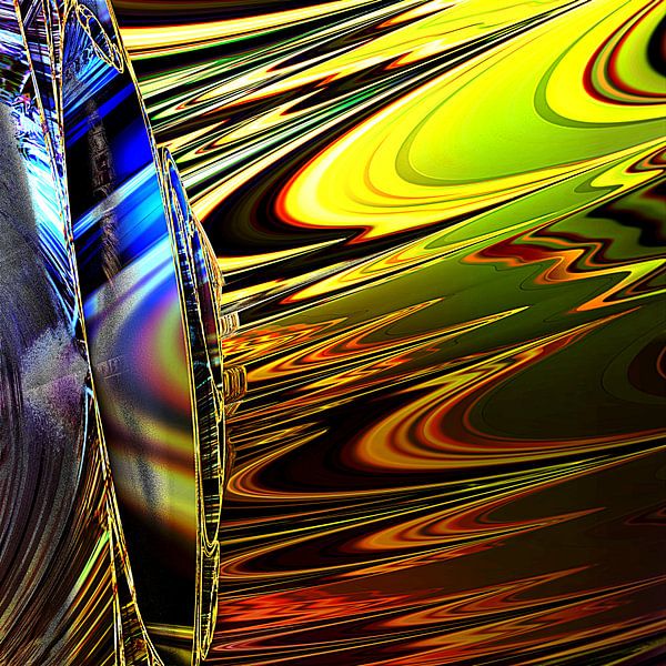 Solar storm, fractal graphic by Frank Heinz