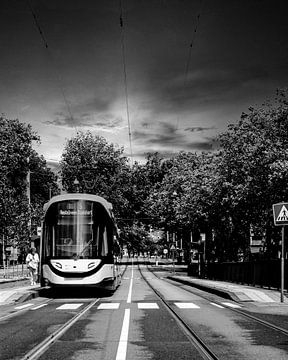 Tram in Amsterdam van Jeroen Korstanje Photography