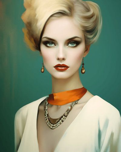 Close-up portret van een jonge vrouw