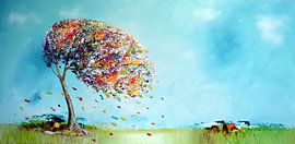 Monde bleu sur Gena Theheartofart