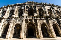 Roman amphitheatre in Nimes France by Dieter Walther thumbnail