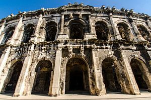 Roman amphitheatre in Nimes France by Dieter Walther