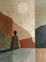 Dagdromer, modern en abstract in aardetinten