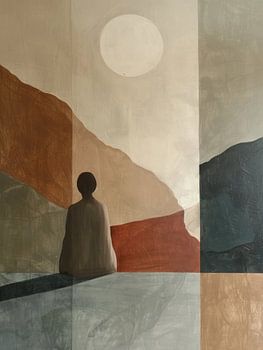 Daydreamer, moderne et abstrait dans les tons de terre