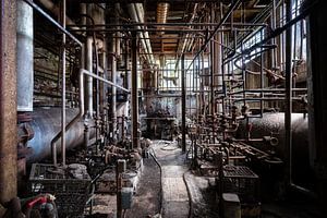 Verlassene und dunkle Industrie