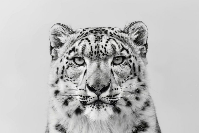 Schneeleopard von Poster Art Shop