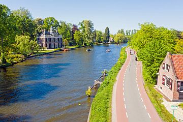 Aerial view of the river Vecht on a beautiful summer's day by Eye on You