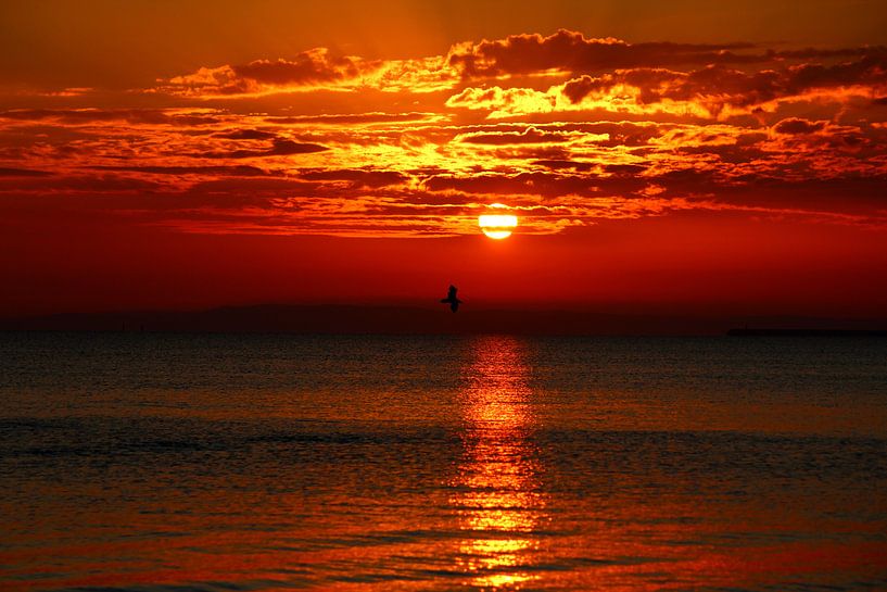 Sonnenuntergang am Meer von Heike Hultsch