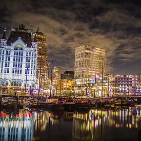 Rotterdam de nuit - Vieux port sur Suzan van Pelt