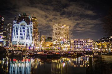 Rotterdam bei Nacht - Alter Hafen von Suzan van Pelt
