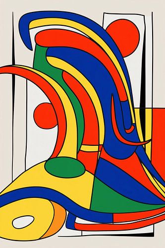 Dynamisch abstract kleurrijk ontwerp