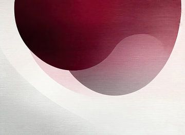 Rood Roze | Rood Ovaal van Modern Collection