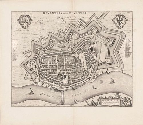 Plattegrond van Deventer 1652
