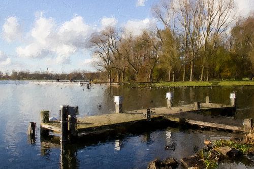 Kralingseplas in Rotterdam by Digitale Schilderijen