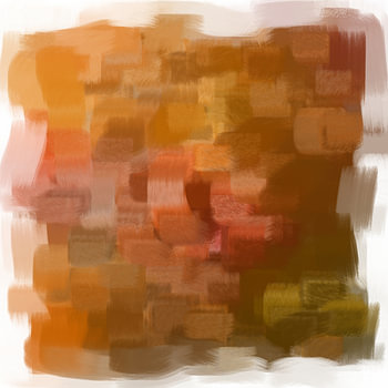 Abstract in terracotta tinten