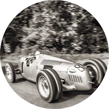 Auto Union Grand Prix Rennwagen Type C V16 in zwart en wit