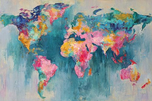 Watercolour World Map