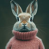 Haas gekleed voor de winter