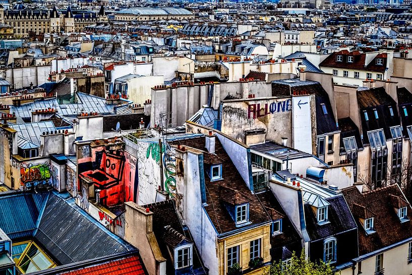 Paris les toits par Chantal CECCHETTI