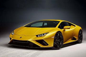 Lamborghini Huracan, gele Italiaanse Sportauto van Gert Hilbink