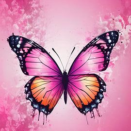 Pinke Anmut: Die faszinierende Welt des Schmetterlings von ButterflyPix