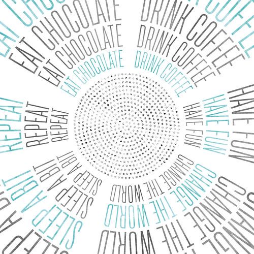 GRAFISCHE KUNST Leven Kringen