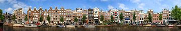 Prinsengracht Amsterdam lineaire panorama van Dennis van de Water