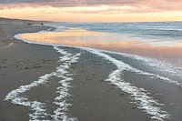 hollandse kust bij zonsondergang