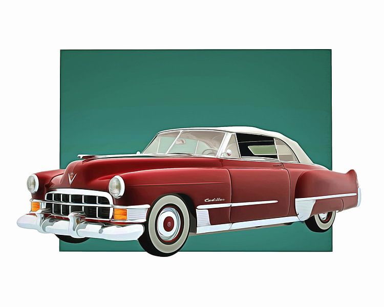 Klassieke auto – Oldtimer Cadillac Deville Convertible met dak uitgeklapt van Jan Keteleer (JanKé): Een reis voorbij het canvas