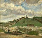 Der Hügel von Montmartre - Vincent van Gogh von 1000 Schilderijen Miniaturansicht