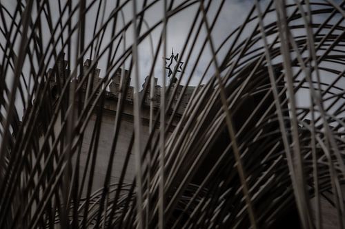 herdenkingsmonument in de tuin van de synagoge van boedapest op de Donany straat