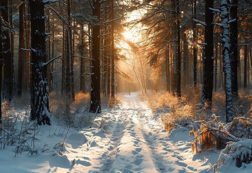 Winterlandschaft von fernlichtsicht