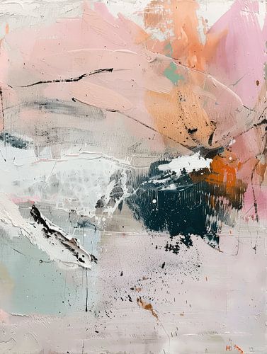 Moderner Abstrakt in Pastellfarben.
