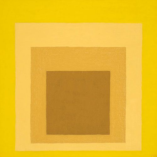 Josef Albers - Hommage an das Quadrat, gelb, braun, hohe Auflösung
