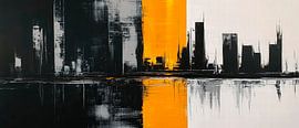 City view with reflection - Abstract by Poster Art Shop