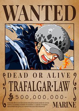 Trafalgar Law One Piece van Kikandrya Nayyara