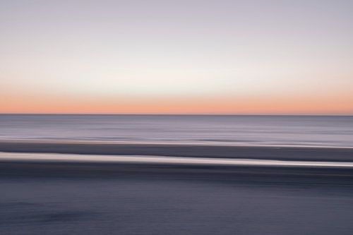 Photographie de paysage en rose pastel et gris à longue exposition - Photographie de voyage de la pl