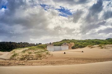 Strandhuisjes Cadzand van Harry Schuitemaker