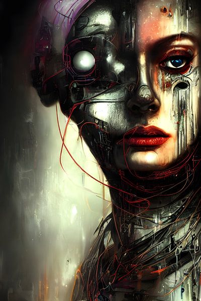 Half mens, half robot van ArtDesign by KBK