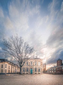 Coucher de soleil Pavillon de la Reine Wilhelmina Place du Château à Breda