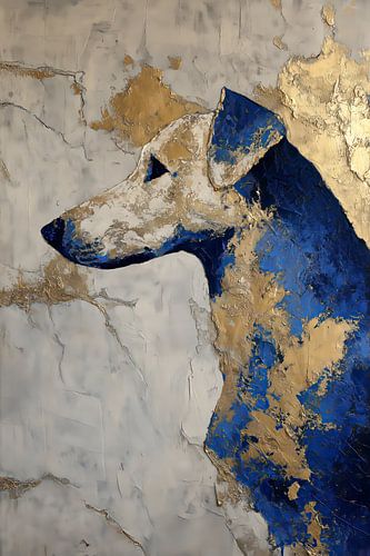 Gouden Hond in Nachtblauw