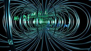 Dreaming of a Magnetic Field - blau/grüne Variante