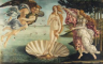 Pixel Art: De Geboorte van Venus 