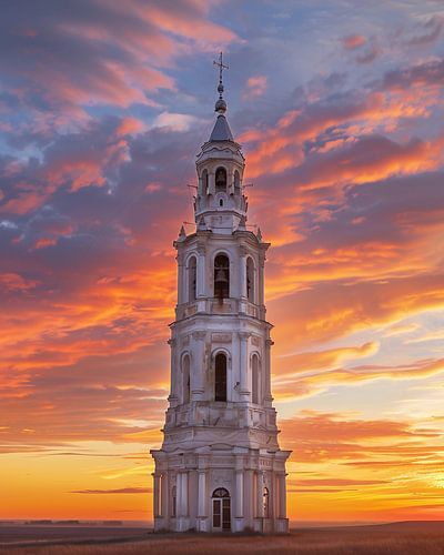Kerk in magisch licht