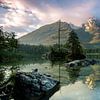 Blick auf den Hintersee in Ramsau von Salke Hartung